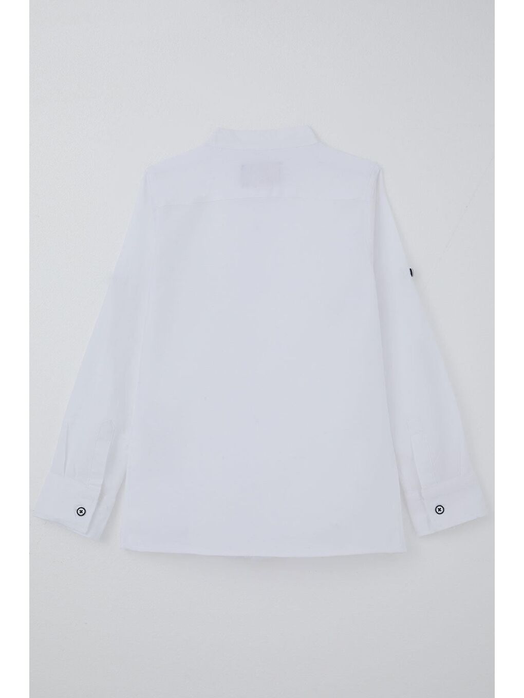 Erkek Çocuk Gömlek Omuz Kısmı Kontrast Şerit Detaylı Cepli Ekru (4-8 Yaş)-2