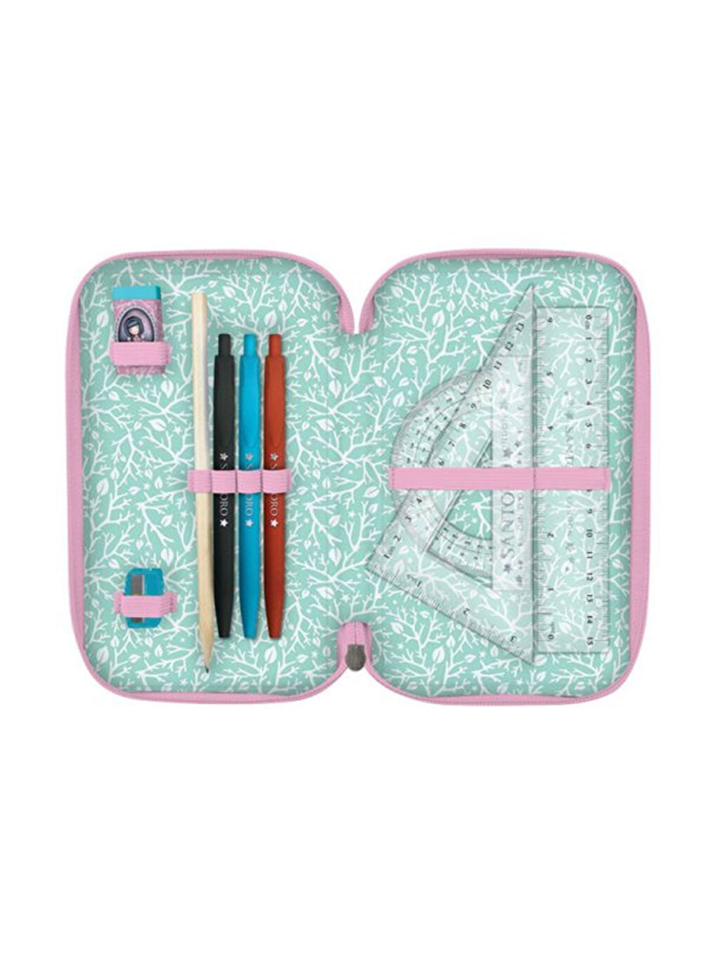 Gorjuss Firefly Dawn 3 Katlı İçi Dolu Kalem Çantası 607GJ34-3