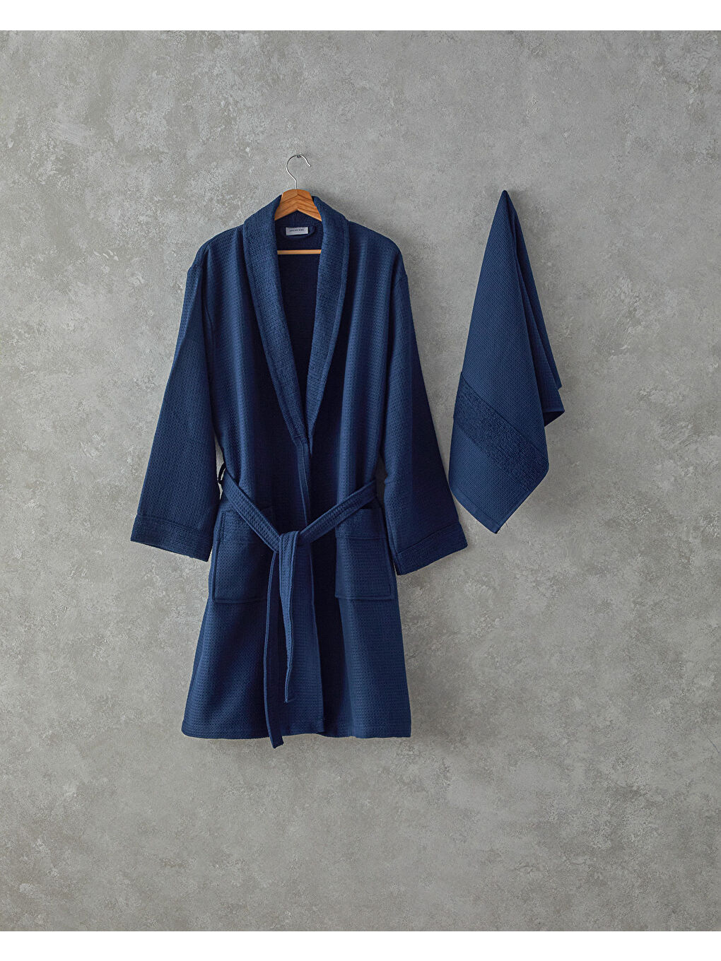 Como Microcotton Pike Bornoz Seti Lacivert