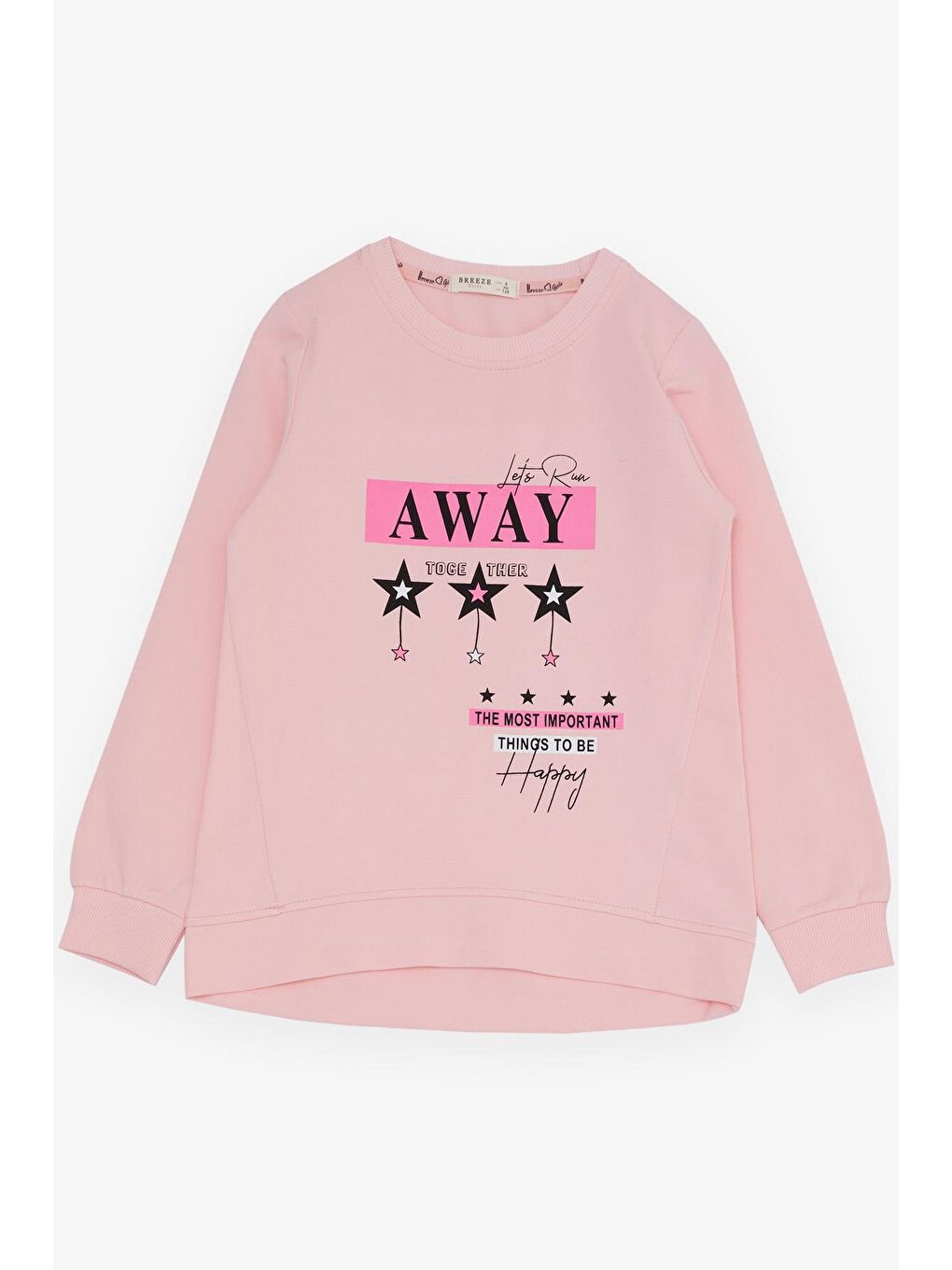 Kız Çocuk Taytlı Takım Yazı Baskılı Pembe (6-12 Yaş)-2