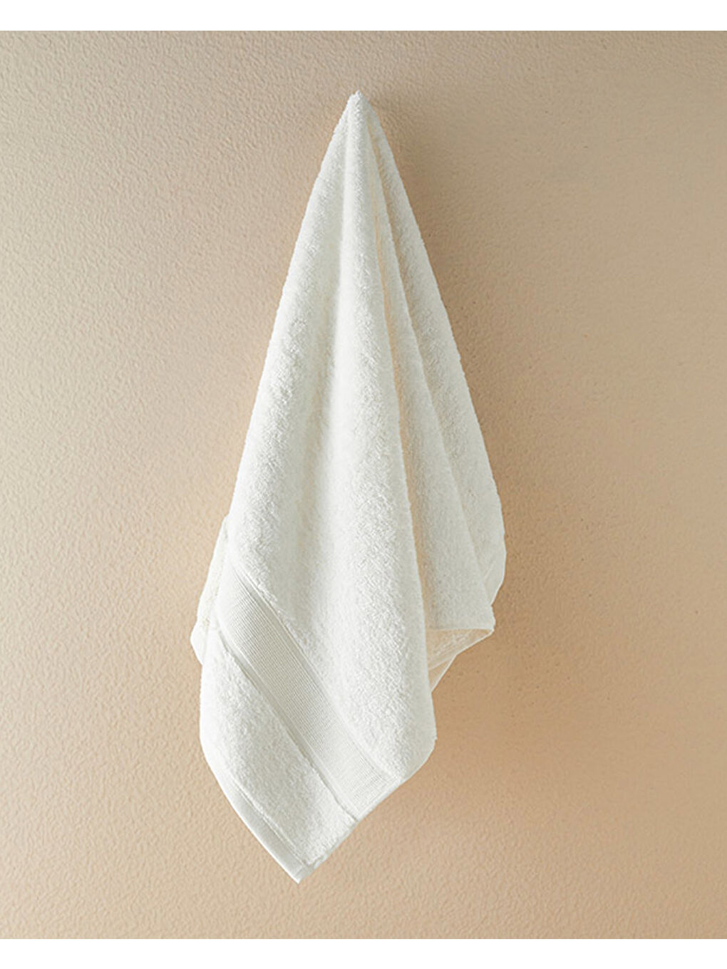 Poffy Soft-Premium Pamuklu Yüz Havlusu 50x80 cm Ekru