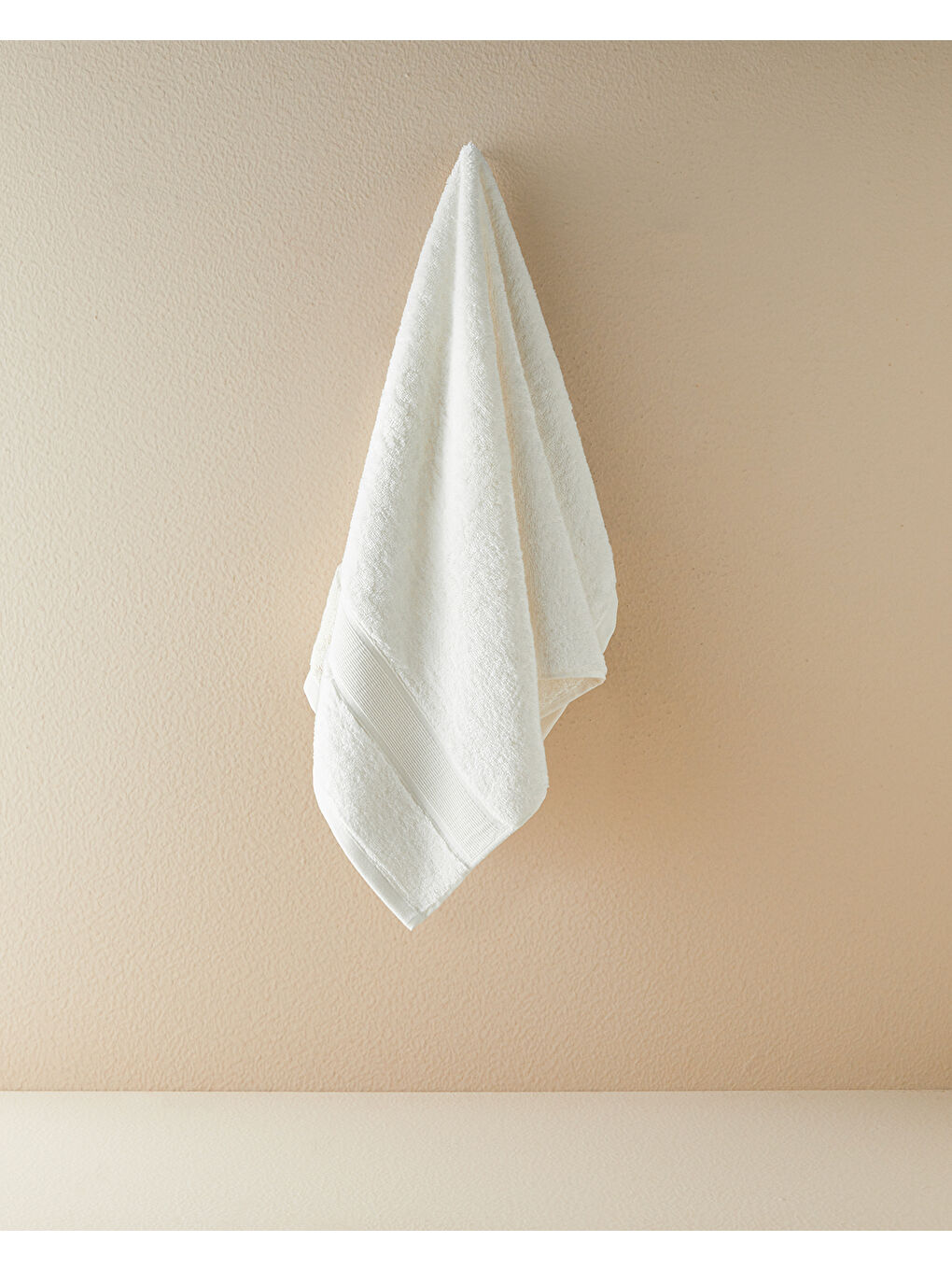 Poffy Soft-Premium Pamuklu Yüz Havlusu 50x80 cm Ekru-1