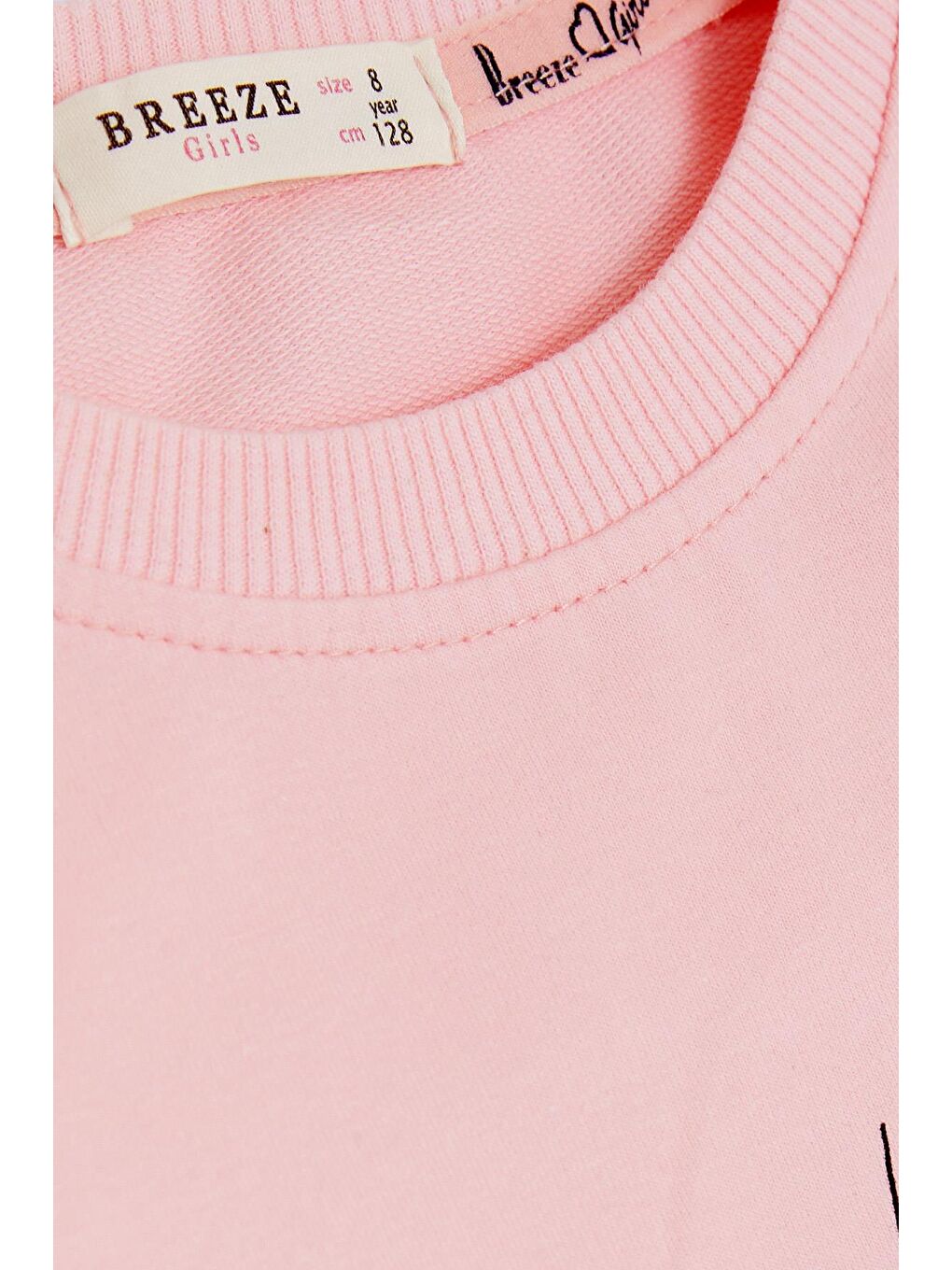 Kız Çocuk Taytlı Takım Yazı Baskılı Pembe (6-12 Yaş)-4
