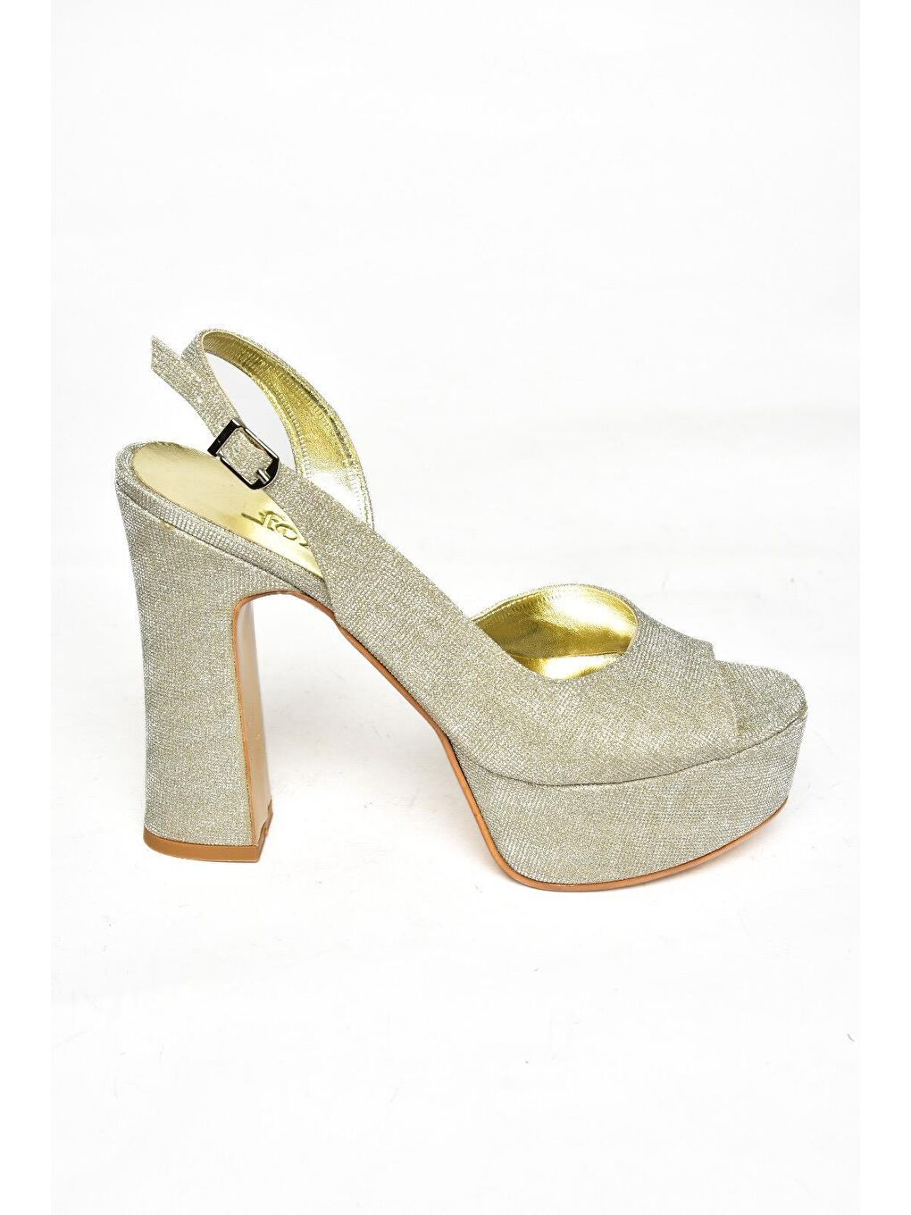 Sarı S2460599 Altın Kadın Topuklu Ayakkabı