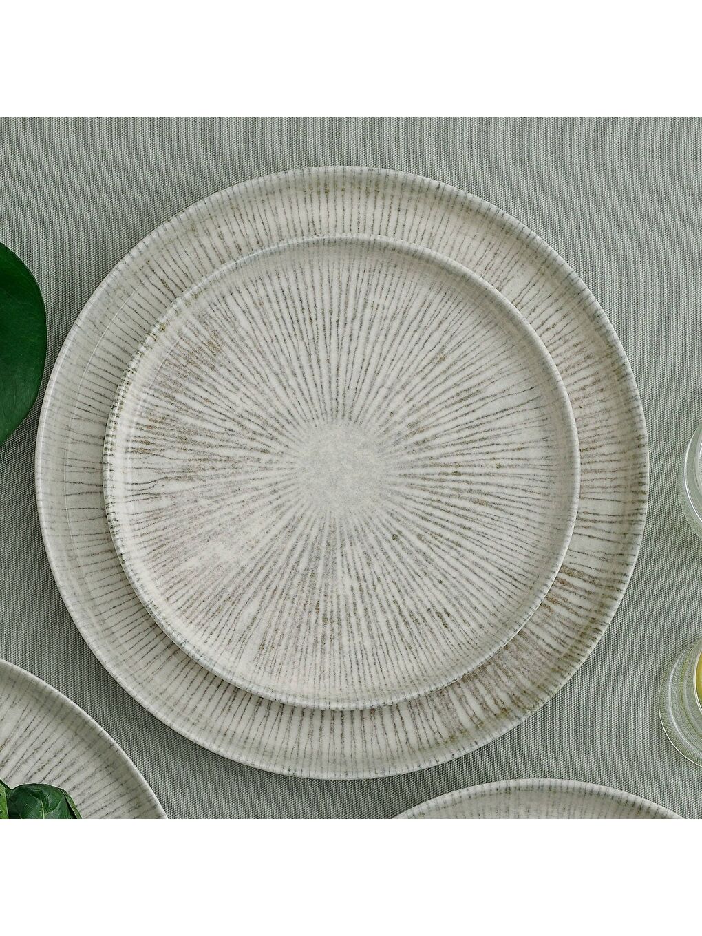 Ekru Arnim 21 cm Bilbao Bone Düz Tabak-1