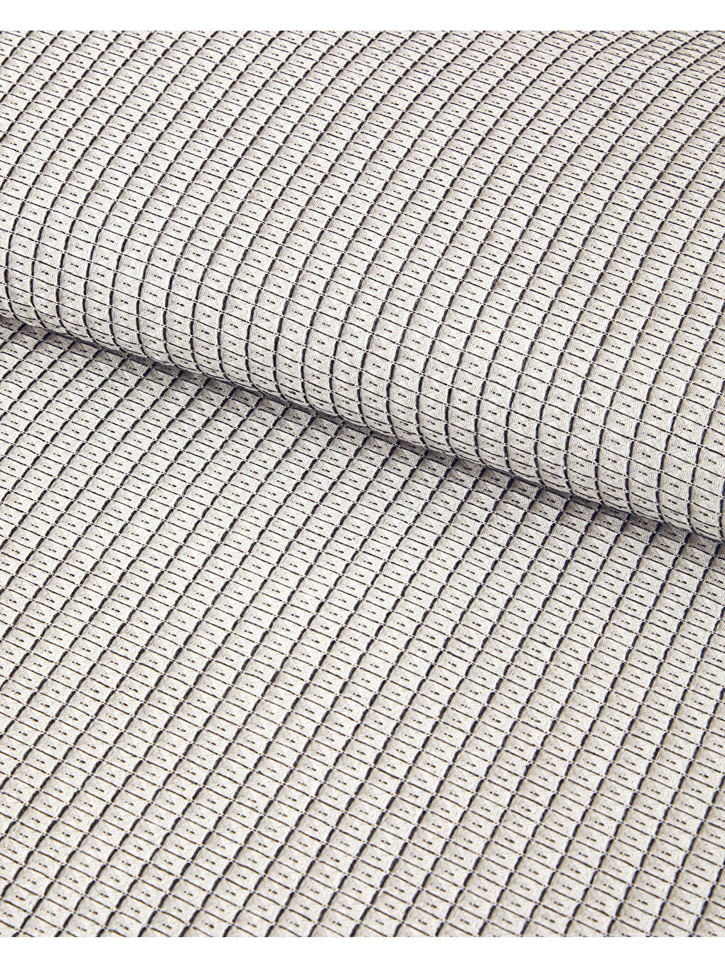 Dotted Waffle İpliği Boyalı Çift Kişilik Nevresim Takımı 200x220 cm Siyah-3