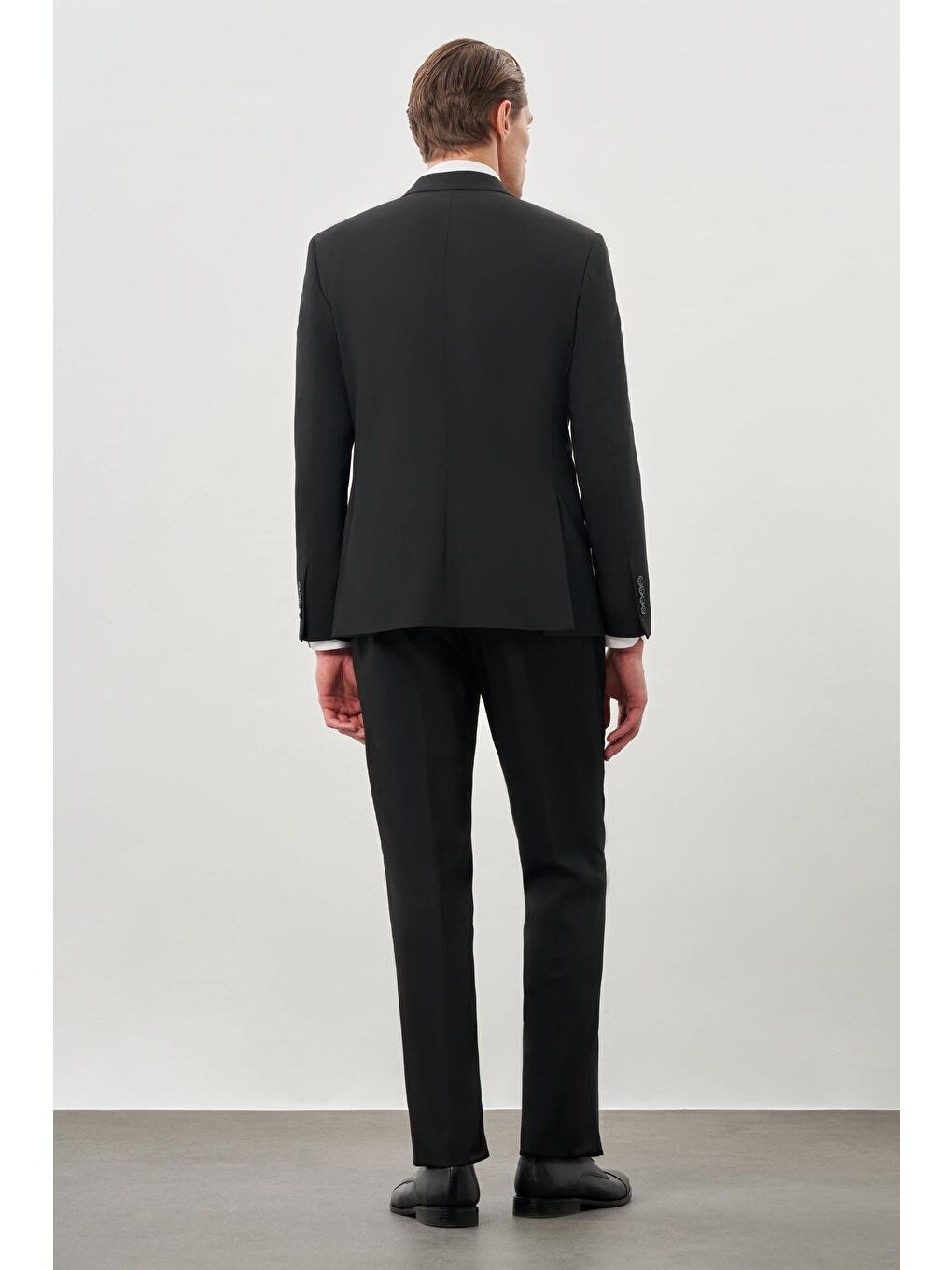 Siyah Düz Mono Yaka 6 Drop Slim Fit Classic Takım Elbise 1001245178_001-4