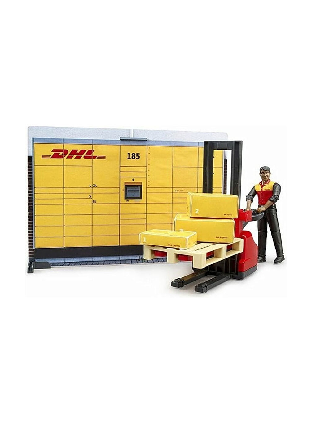 Bruder Renksiz Oyuncak Dhl Kargo Merkezi Transpalet BR62251 - 1