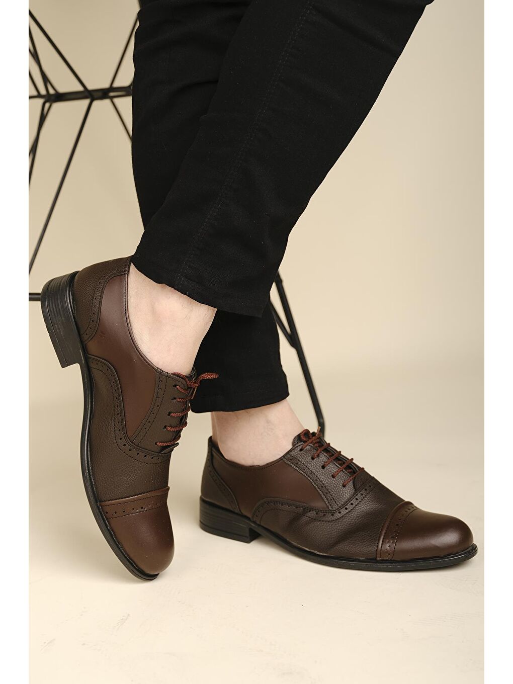 Kahverengi Gvn 017 Erkek Klasik Ayakkabı-1