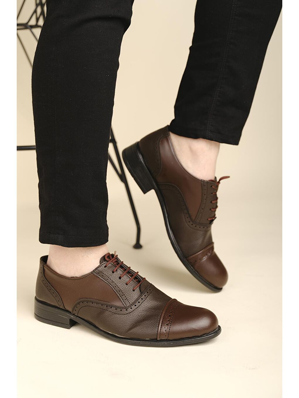 Kahverengi Gvn 017 Erkek Klasik Ayakkabı-2