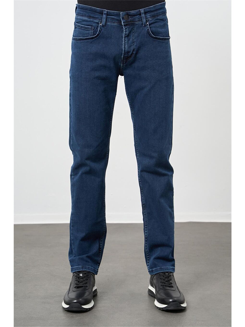 Lacivert Gabardin %100 Pamuk 5 Cep Comfort Fit Rahat Kesim Casual Denim Jean Pantolon 1023235164