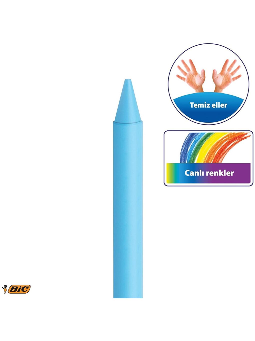 Bic Karışık Asorti Kids Plastidecor Silinebilir Mum Pastel Boya 24 Renk - 4