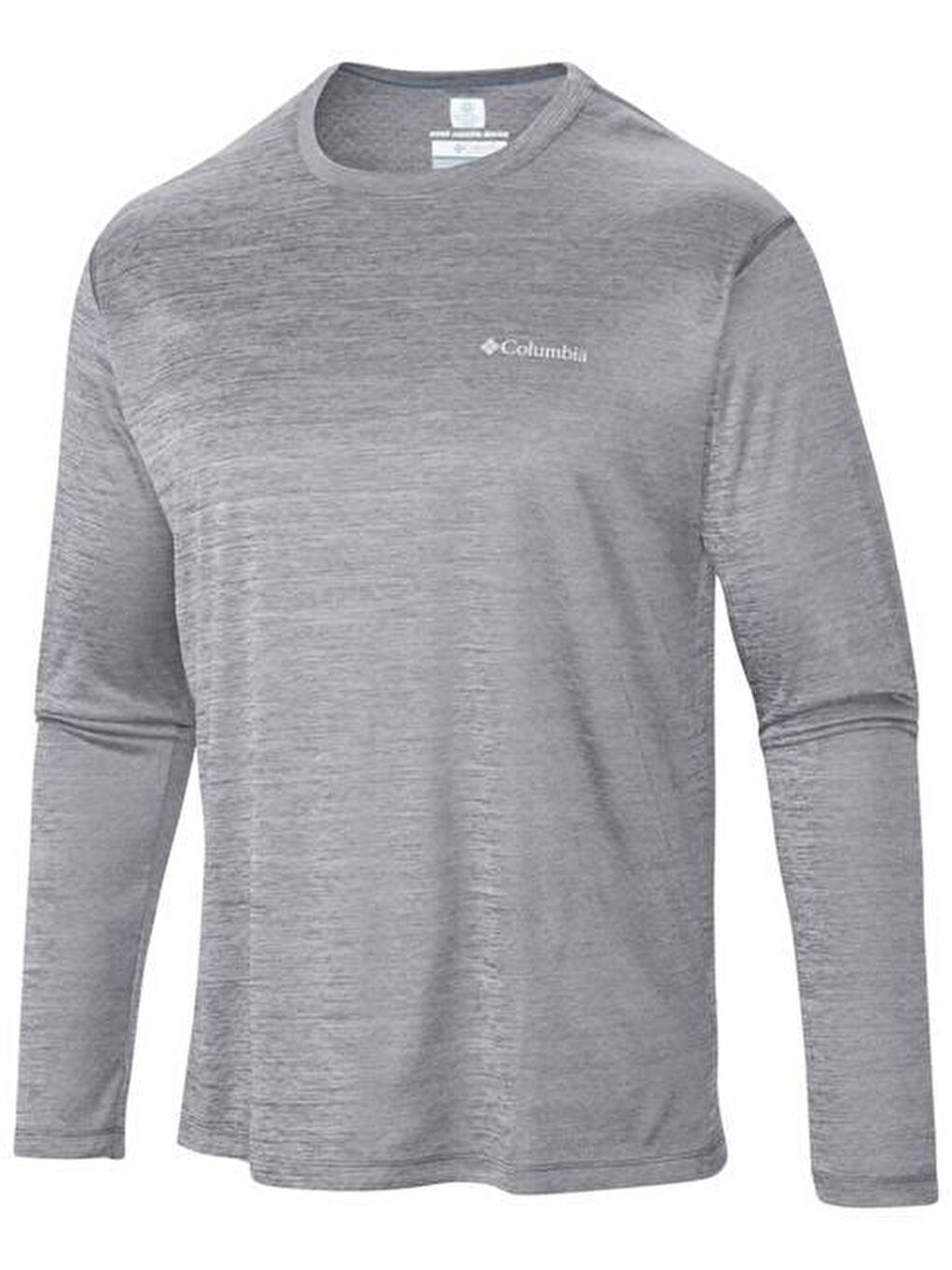 Columbia Gri Zero RulesLong Sleeve Shirt Erkek Sweatshirt AM6083-039