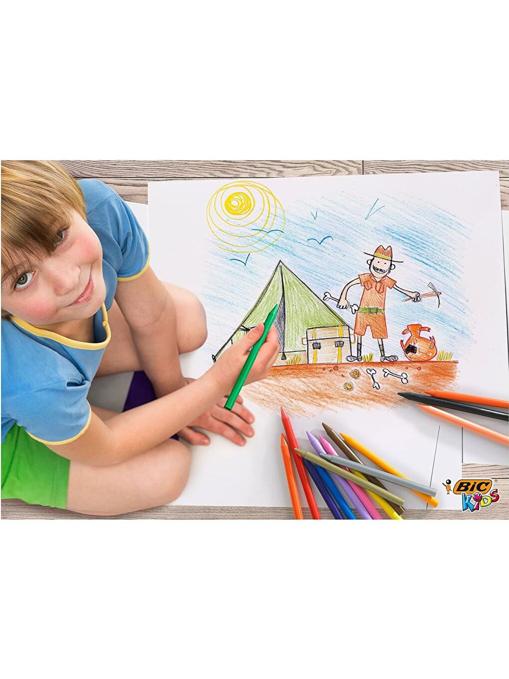 Bic Karışık Asorti Kids Plastidecor Silinebilir Mum Pastel Boya 24 Renk - 7