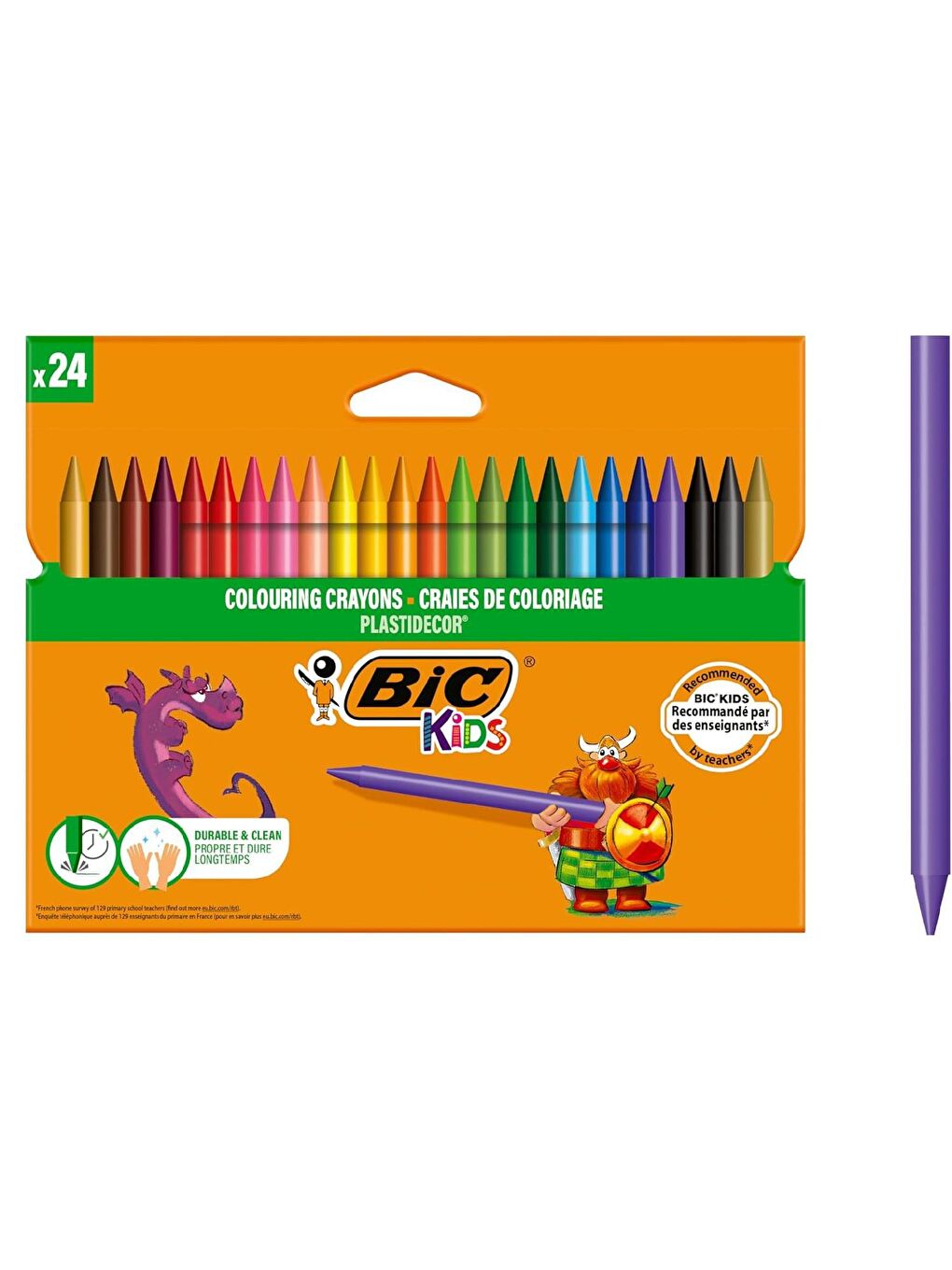 Bic Karışık Asorti Kids Plastidecor Silinebilir Mum Pastel Boya 24 Renk