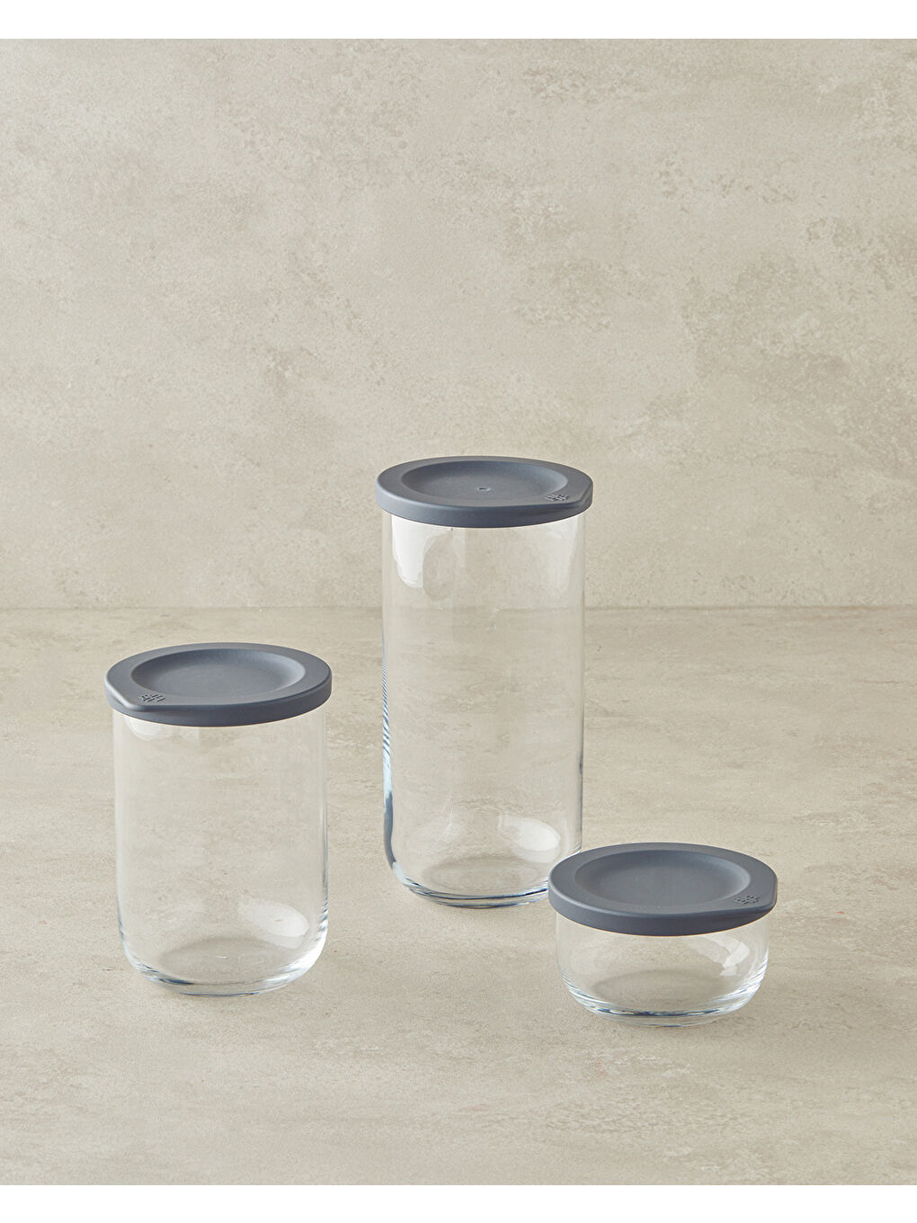 Fresh Safe Cam Kavanoz 1400 ml Gri-3