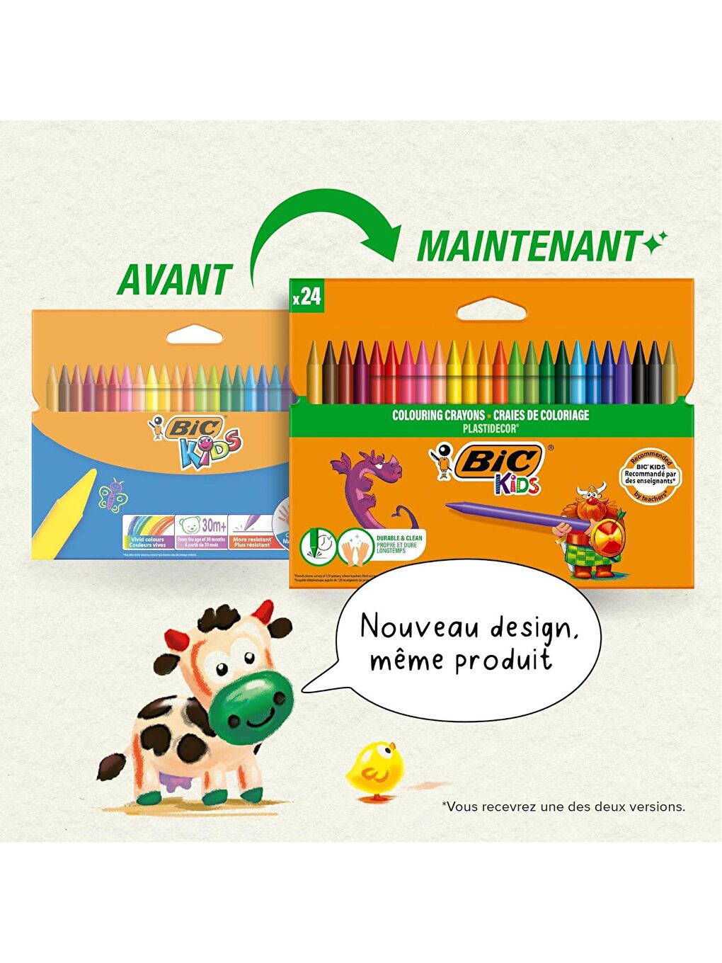 Bic Karışık Asorti Kids Plastidecor Silinebilir Mum Pastel Boya 24 Renk - 1