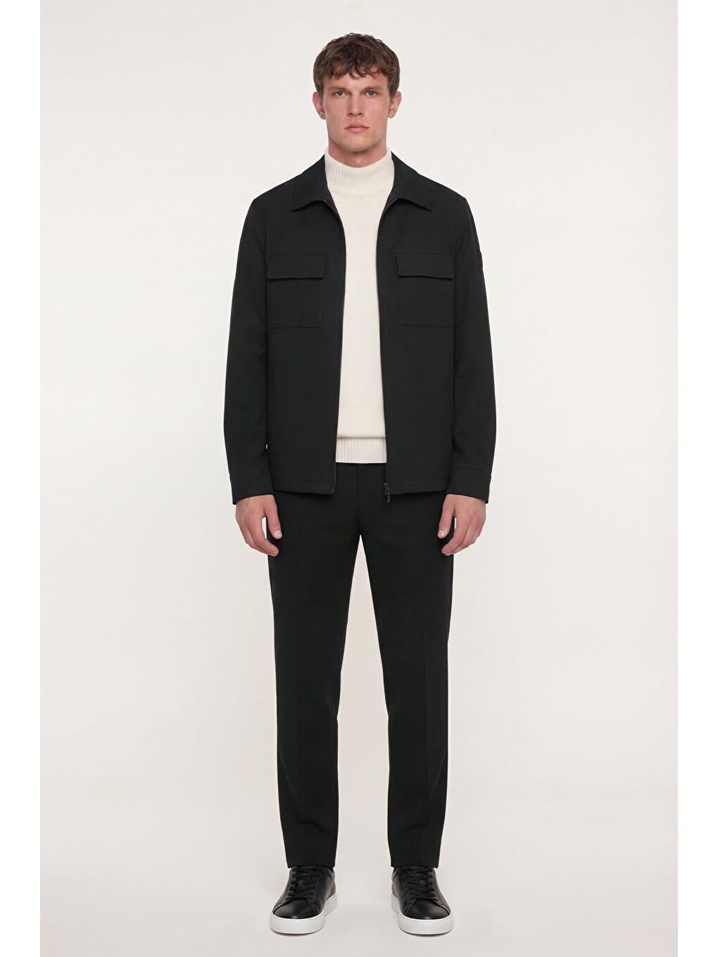 Erkek Haki Normal Kesim Regular Fit Viskon Fleto Kapaklı Cep Fermuarlı 6 Drop Takım