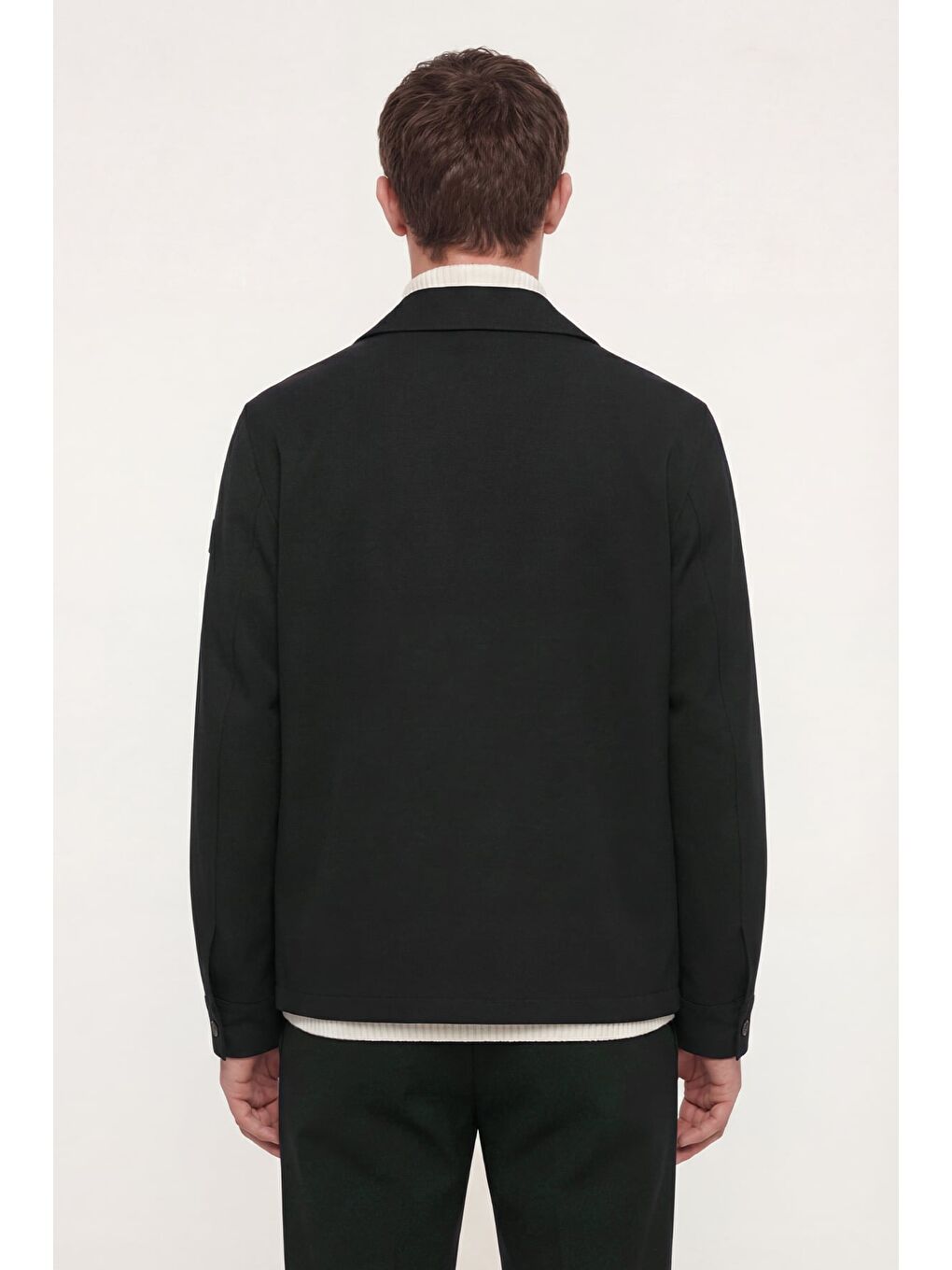 Erkek Haki Normal Kesim Regular Fit Viskon Fleto Kapaklı Cep Fermuarlı 6 Drop Takım-3