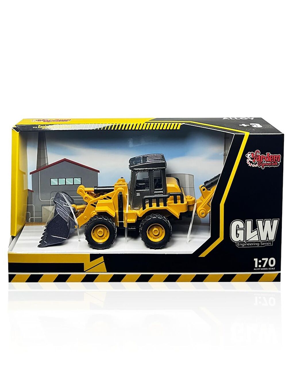 Oyuncak Kutulu Sürtmeli Metal 1:70 Kazıcı Ve Yükleyici - Standart Standart