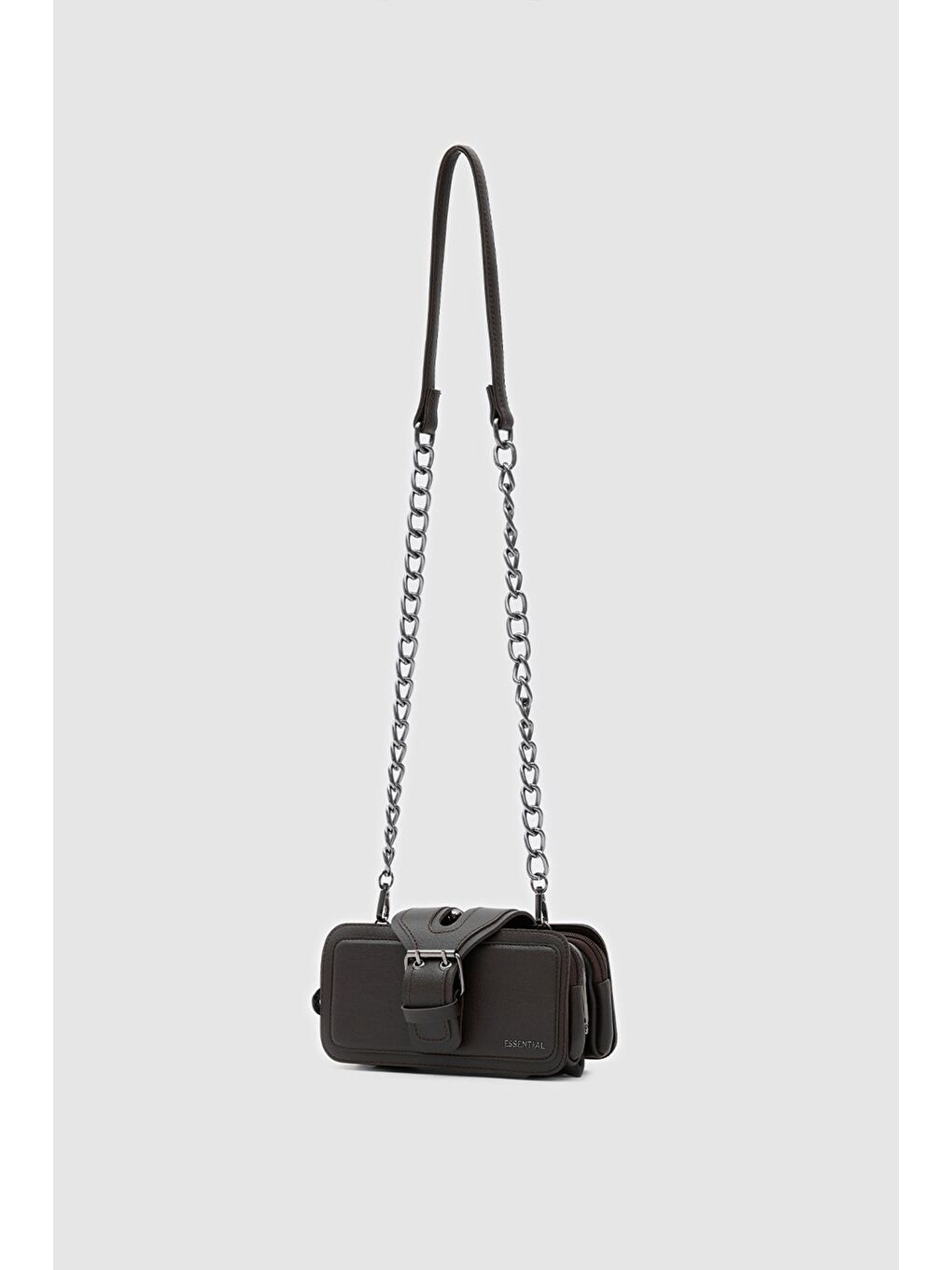 Kahverengi Movo Çok Gözlü Çapraz Çanta Kahve-5