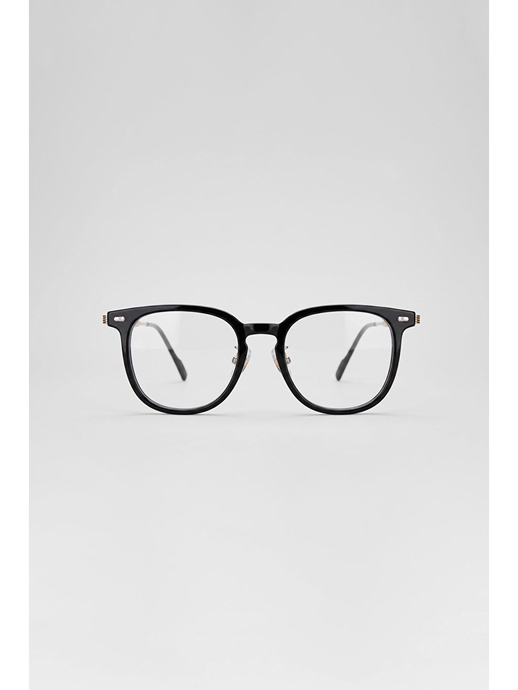 Unisex Nova Kemik Çerçeve Oval Gözlük Siyah