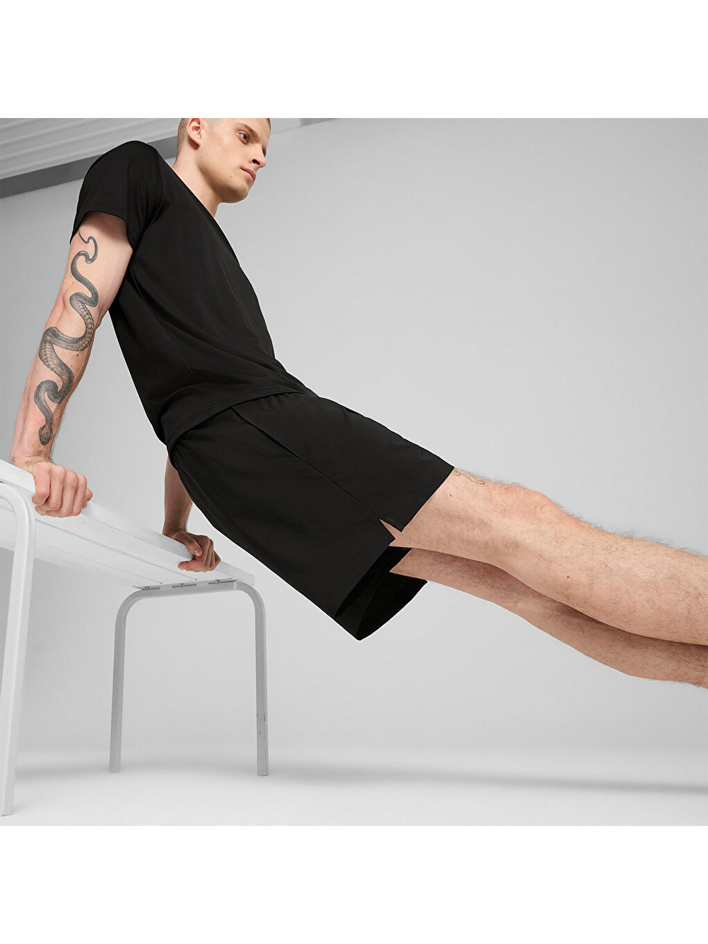 Tad Essentials 5 Inch Woven Erkek Siyah Şort-1