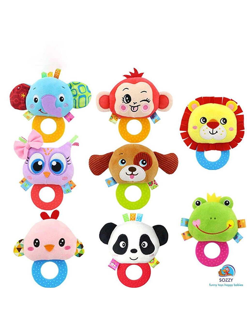 Sozzy Toys Karışık Çıngıraklı Dişlik Maymunum - 2