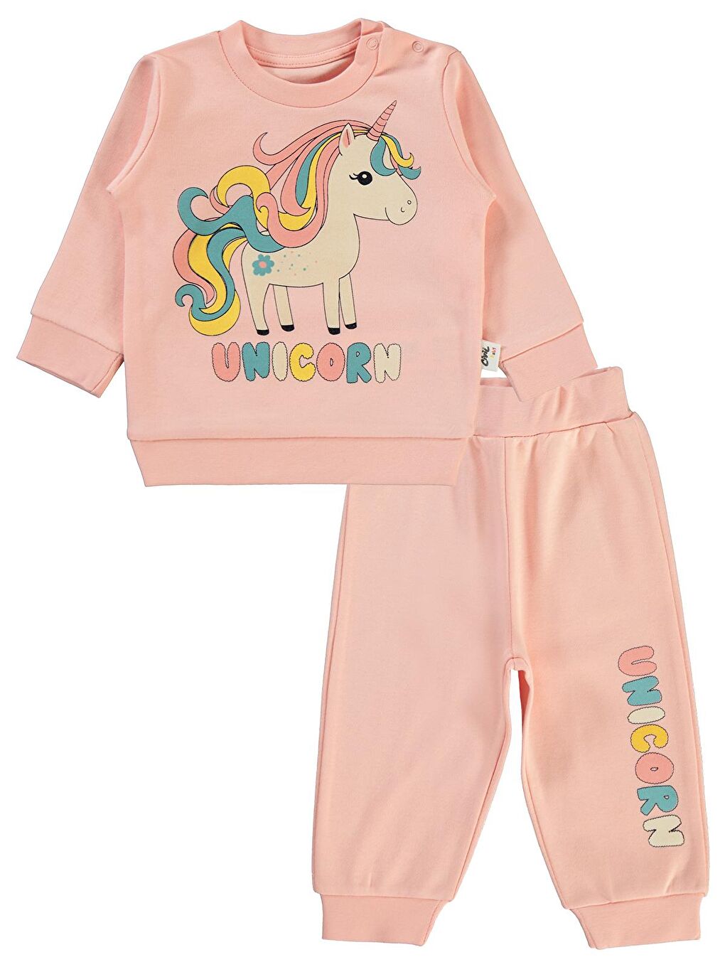 Pembe Baby Kız Bebek Takım 6-18 Ay Pudra