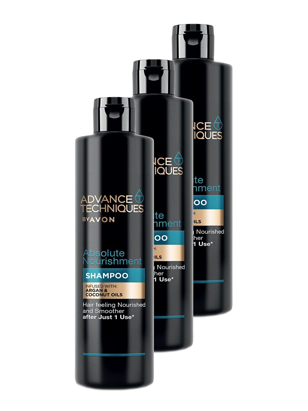 AVON Advance Techniques Argan Yağı İçeren Besleyici Şampuan 400 Ml. Üçlü Set