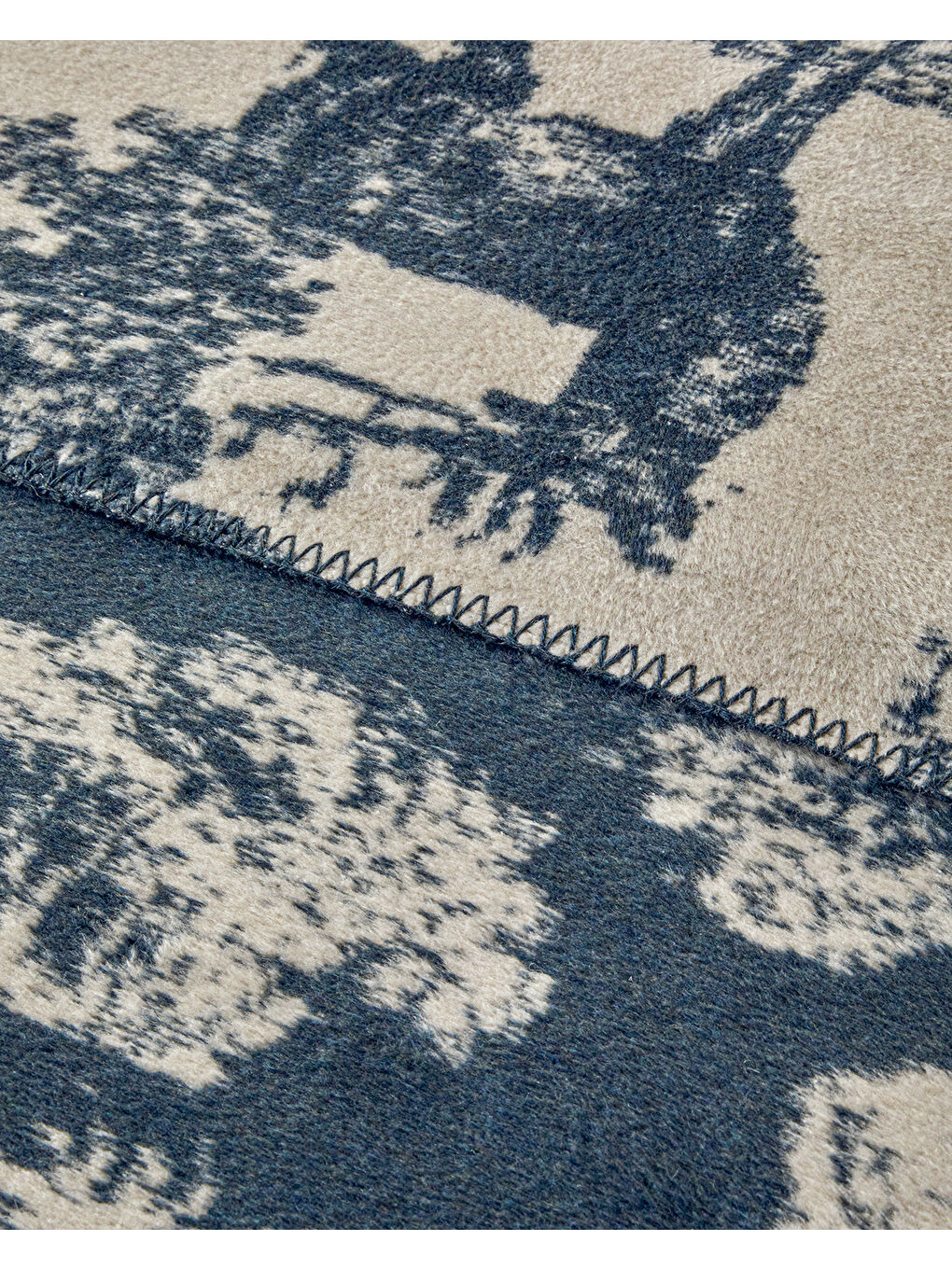 Forest toile Pamuklu Çift Kişilik Battaniye 200x220 cm Lacivert-2