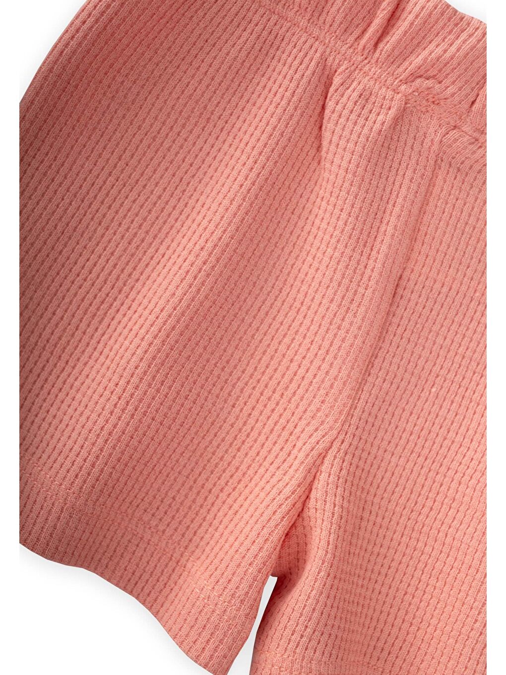 Pembe İkili Waffle Boxer 2-11 Yaş Somon-2