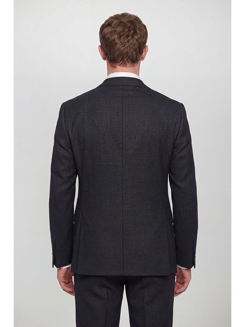 Siyah Erkek Klasik Takım Elbise-4