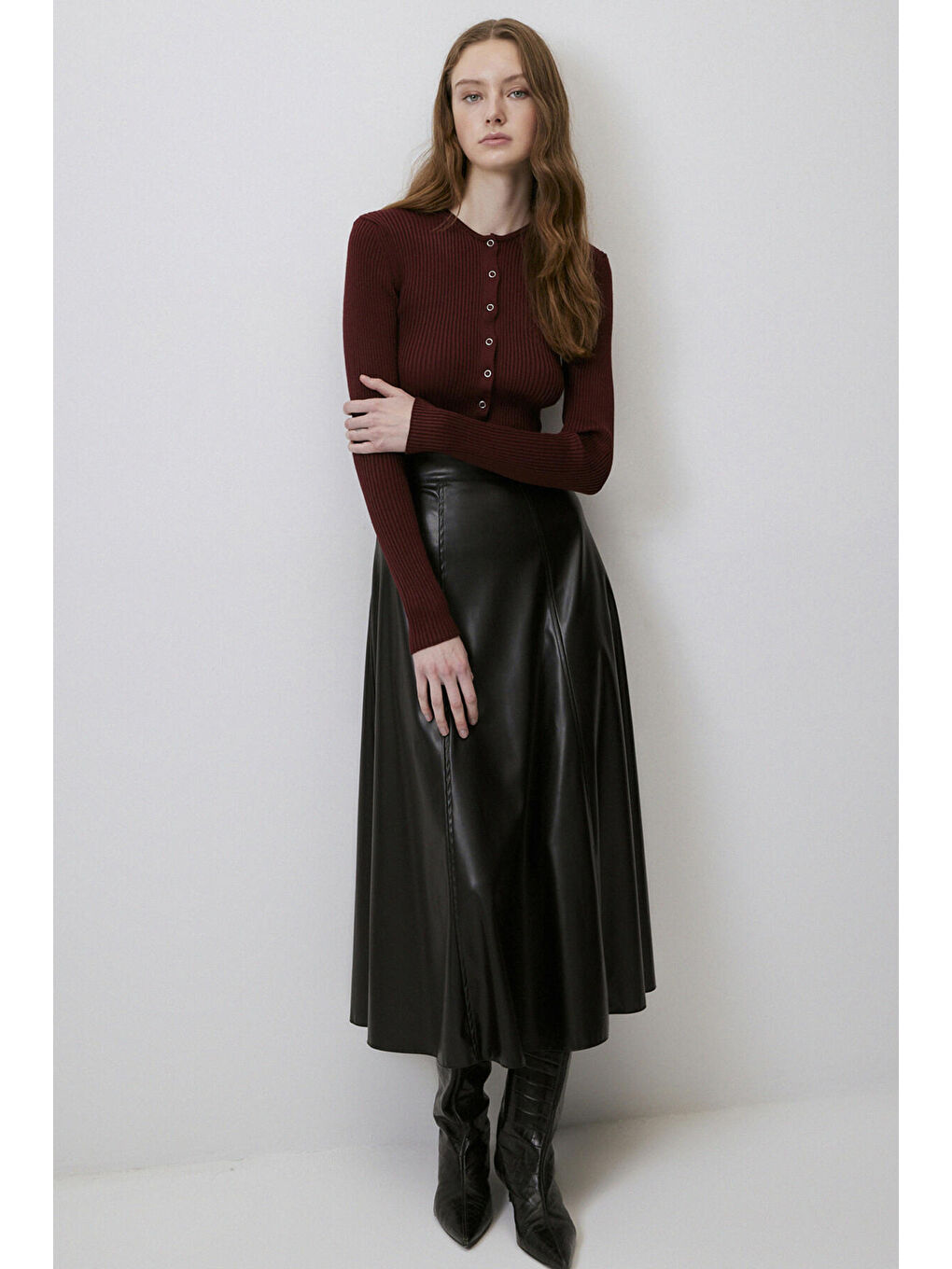 Bordo BOLERO TRİKO BODY-1