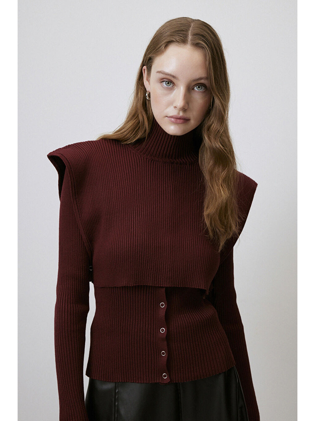 Bordo BOLERO TRİKO BODY-2