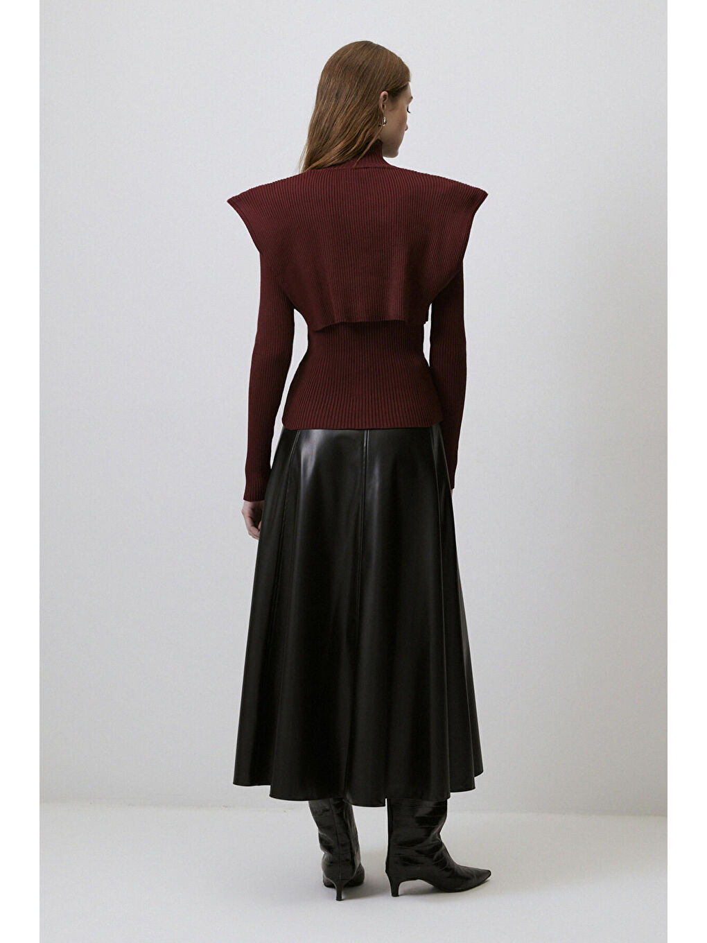 Bordo BOLERO TRİKO BODY-3