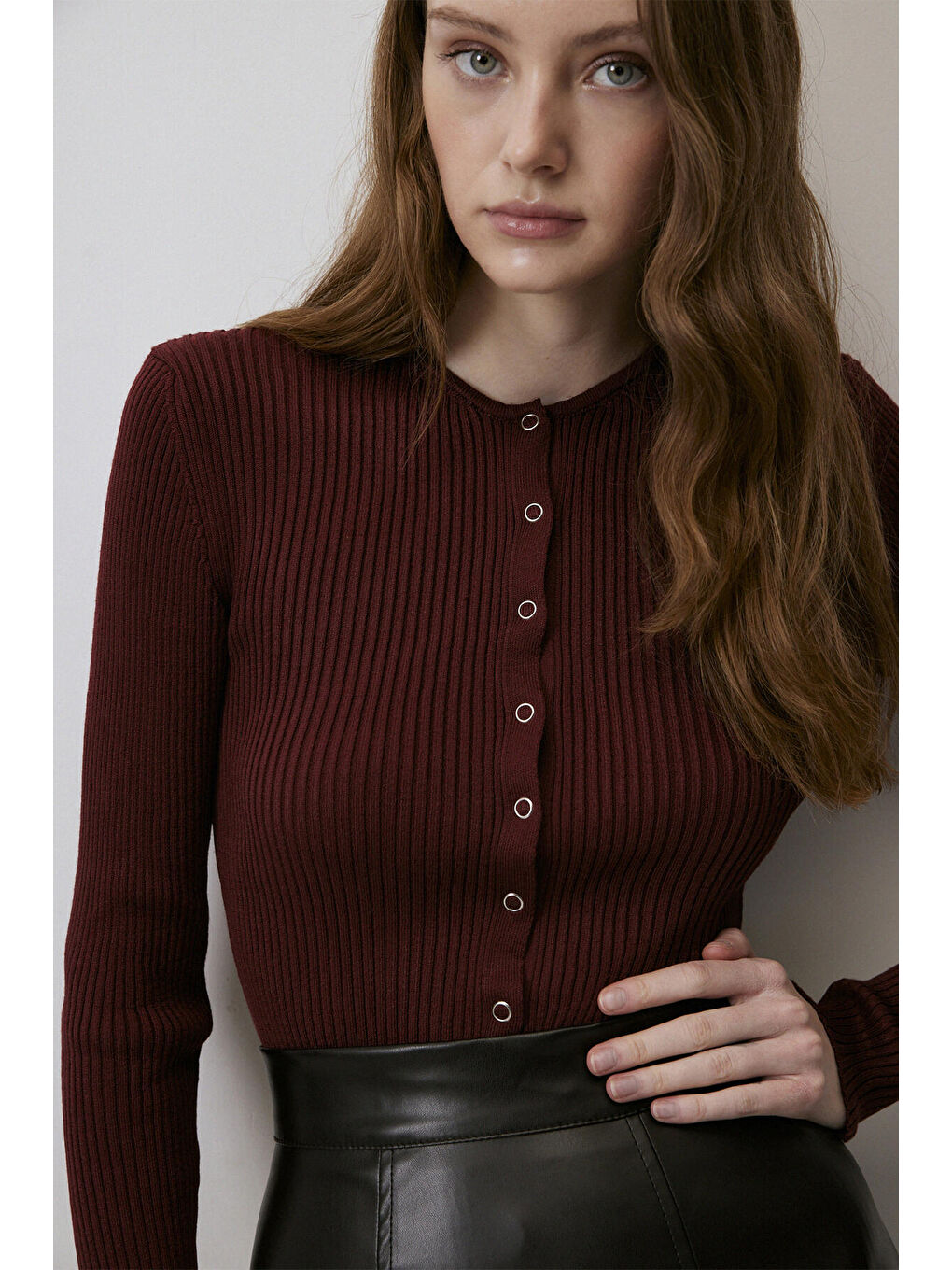 Bordo BOLERO TRİKO BODY-4