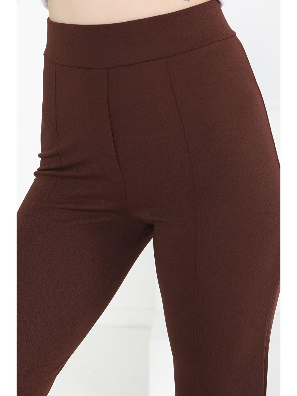 Kahverengi Çimalı Spor Pantolon Kahve - 27353-2