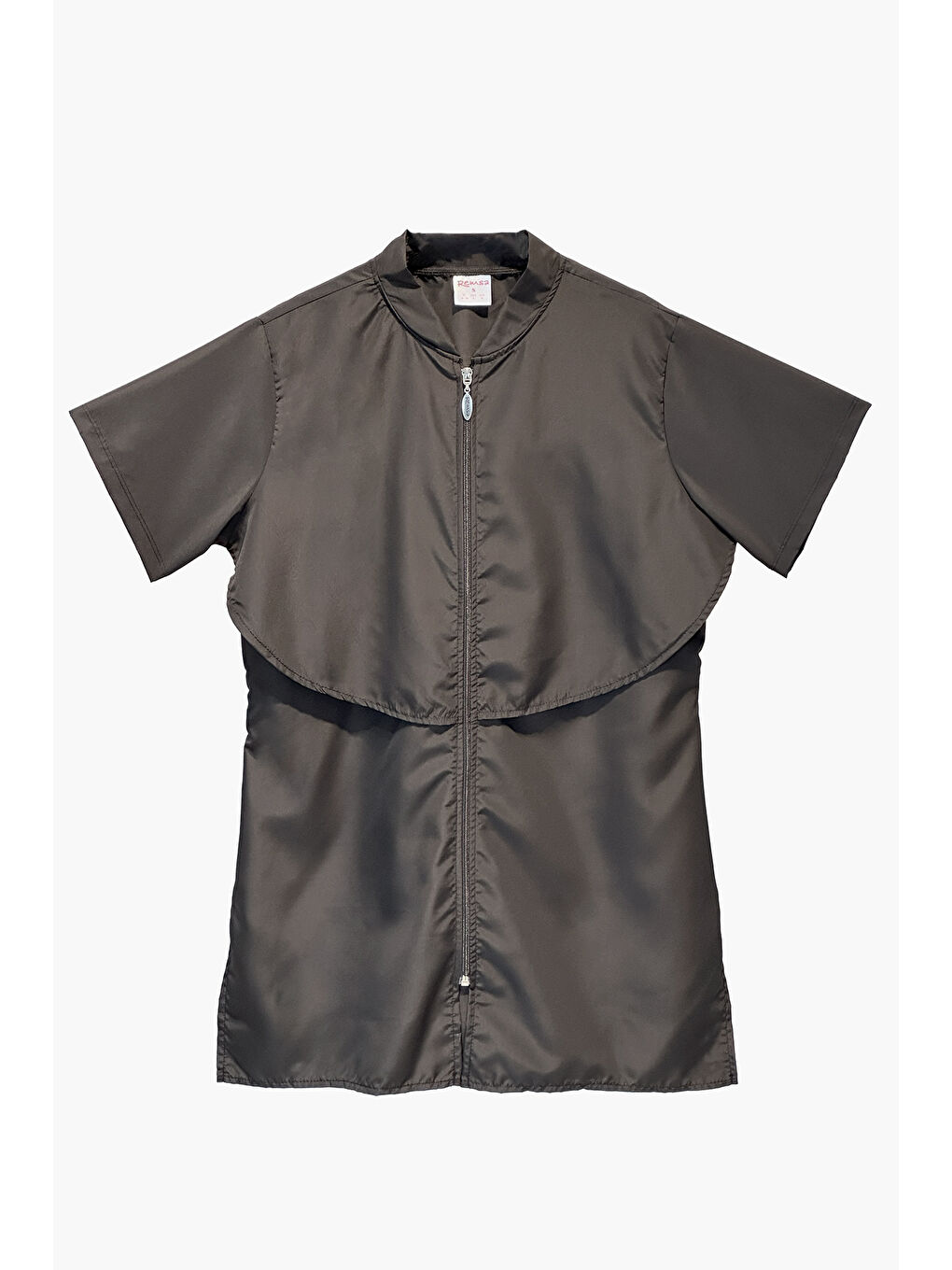 Siyah Önü Kapaklı Paraşüt Kısa Kollu Yarı Kapalı Mayo Nurel R2608-2