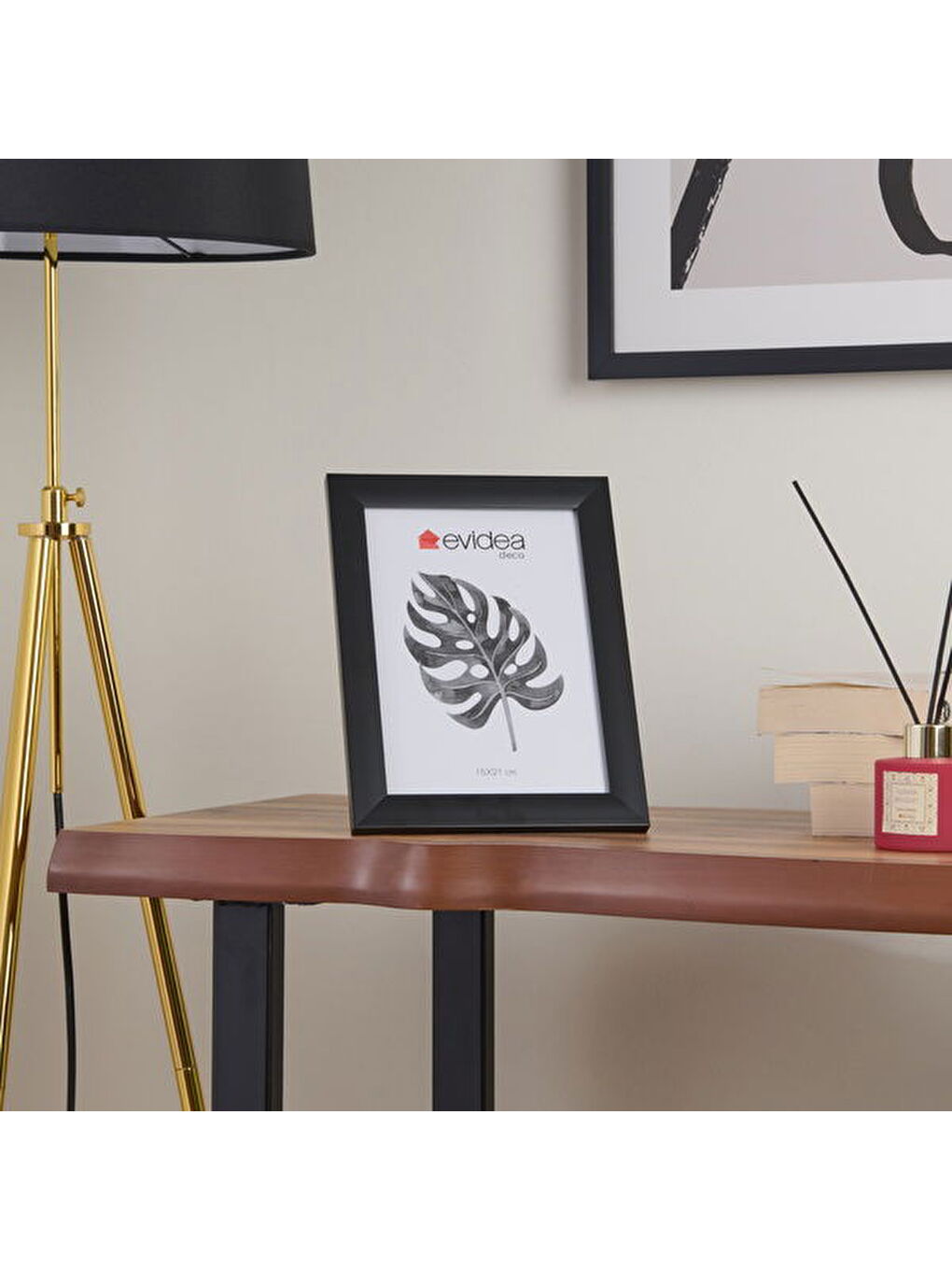 Deco Gardenia Çerçeve - Siyah - 15x21 cm-2