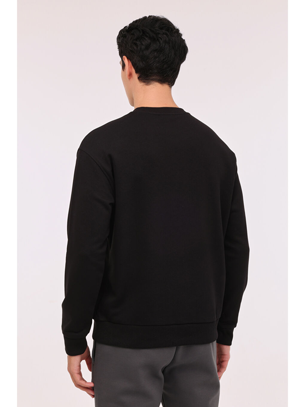 LOTTO M-HANNAS C NECK SWT 4PR Siyah Erkek Sweatshirt - 1