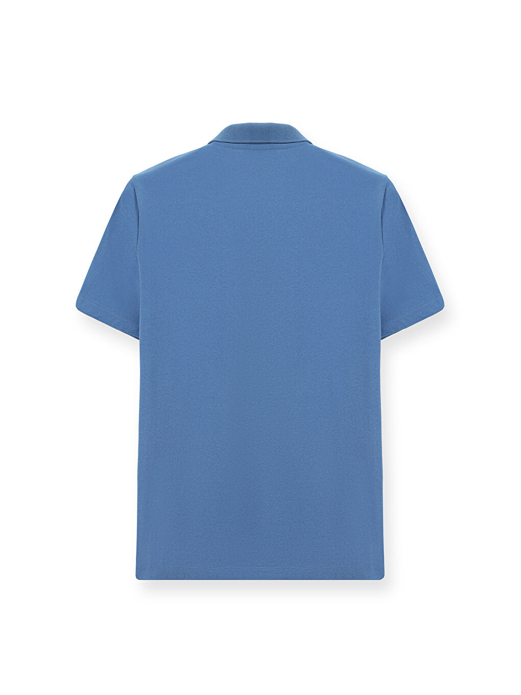 Mavi Regular Fit Pamuklu Nakışlı Cepli Polo Yaka Büyük Beden Tişört-1