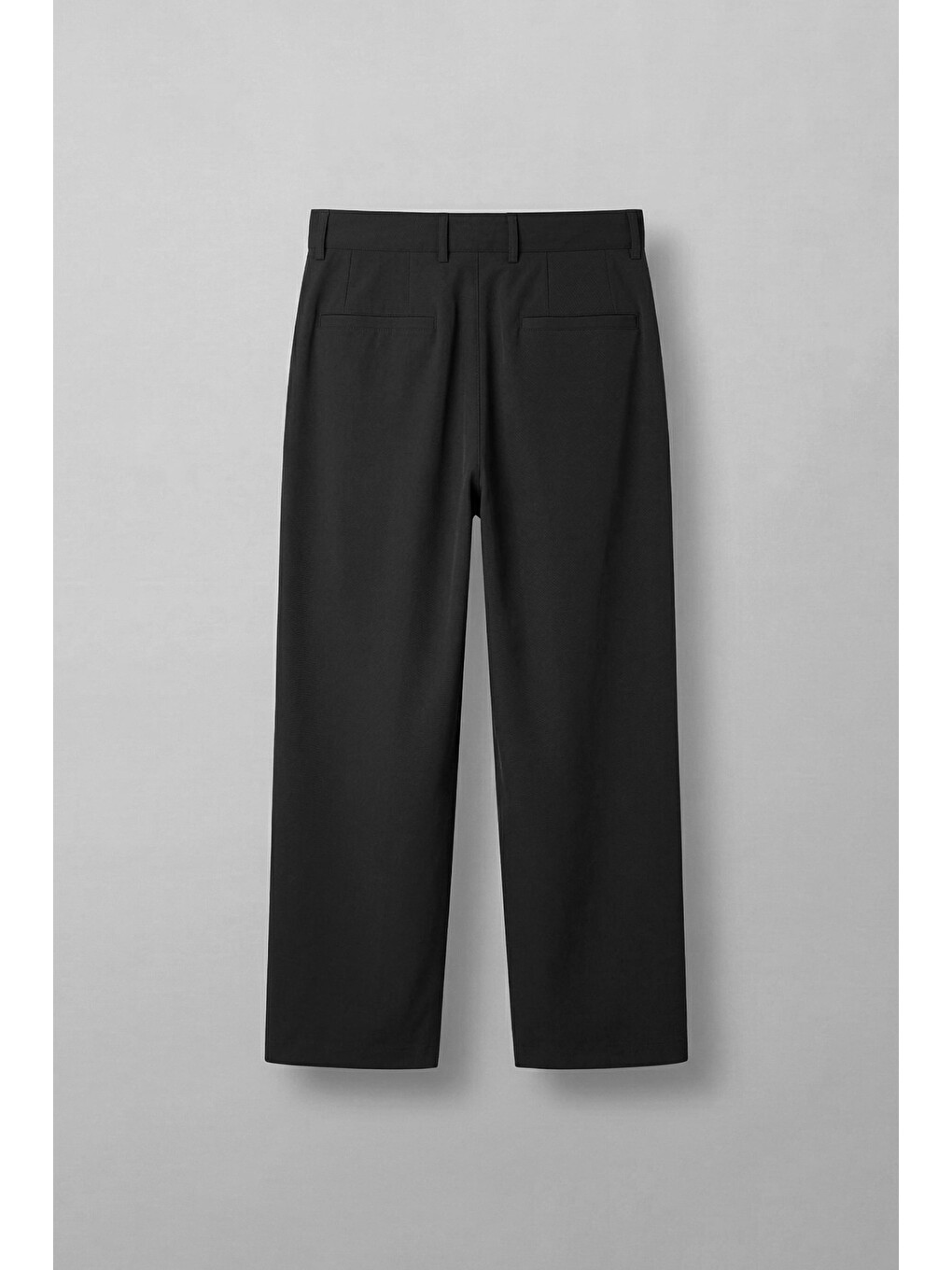 Erkek Baggy Fit Pileli Esnek Pantolon Siyah-1