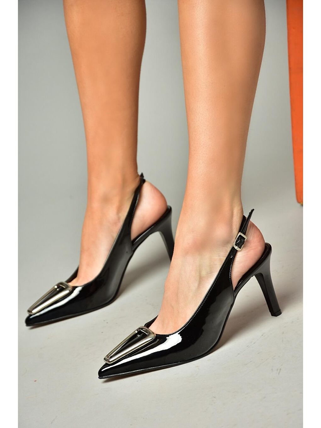S6540729 Siyah Kadın Topuklu Ayakkabı-4