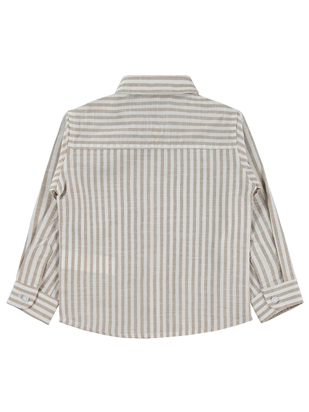 Boys Nakışlı Gömlek 2-5 Yaş Gömlek - Bej 3-4 Yaş-1