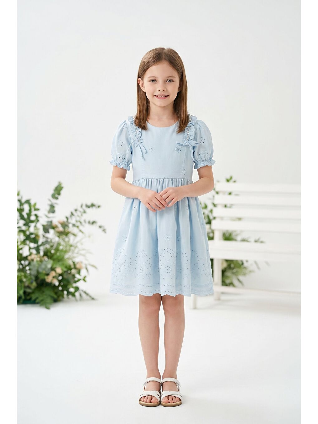 Mavi Kız Çocuk elbise