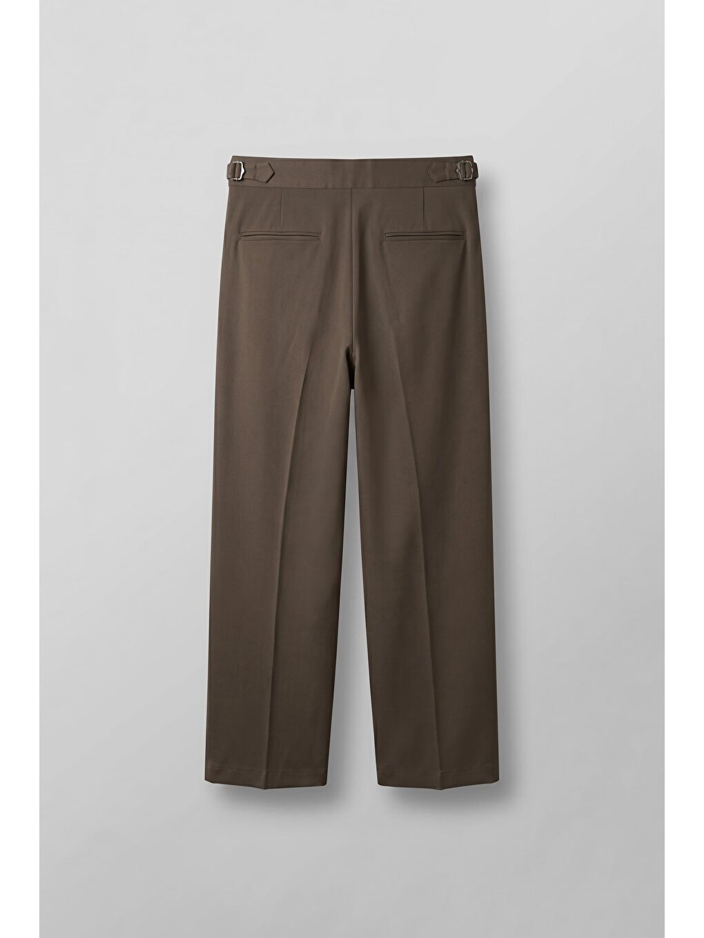 Kahverengi Erkek Süper Baggy Pileli Geniş Paça Gabardin Pantolon Açık Kahve-1