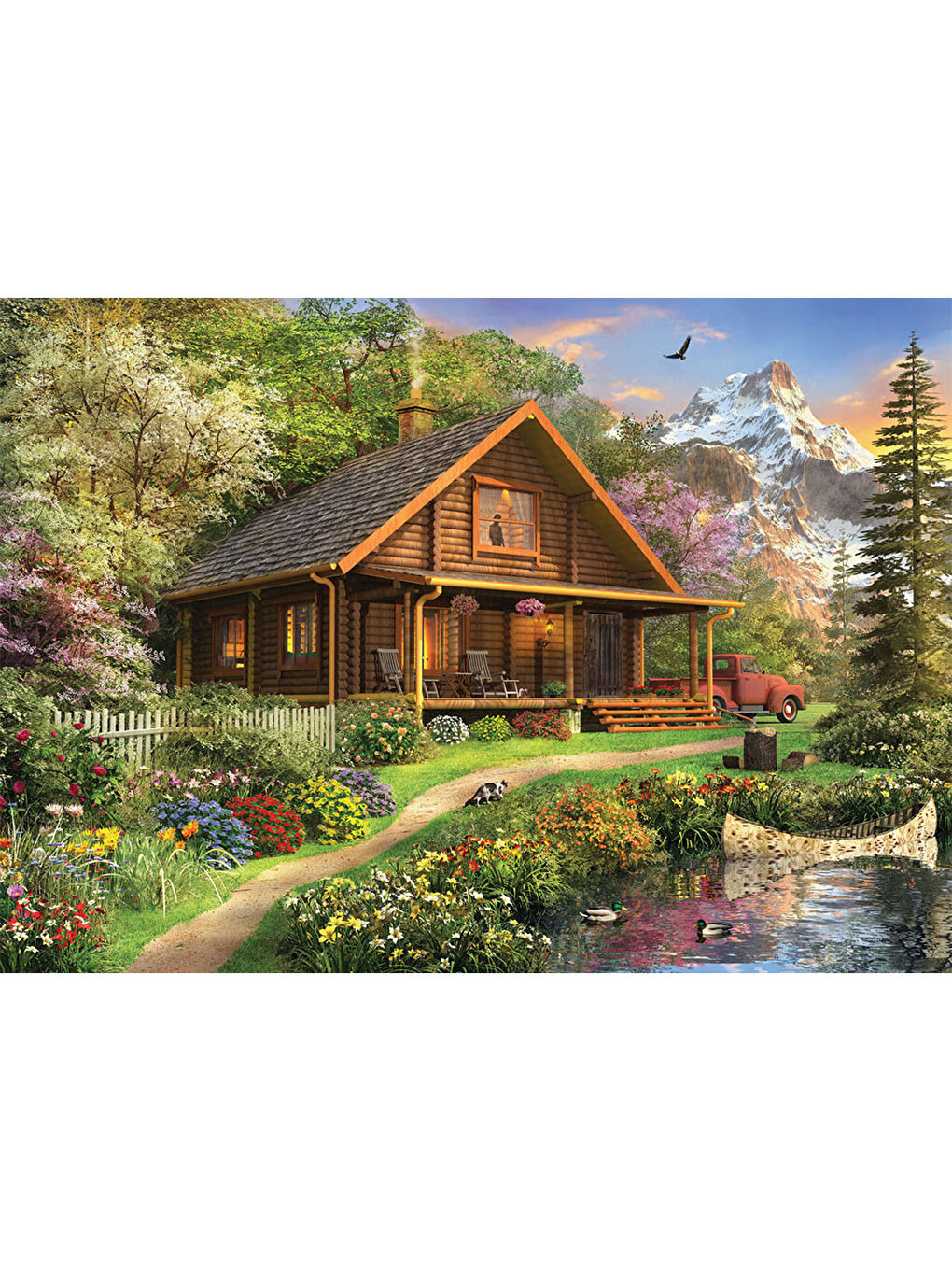 Anatolian Renksiz Puzzle 1500 Parça Bungalov 4568 - 1