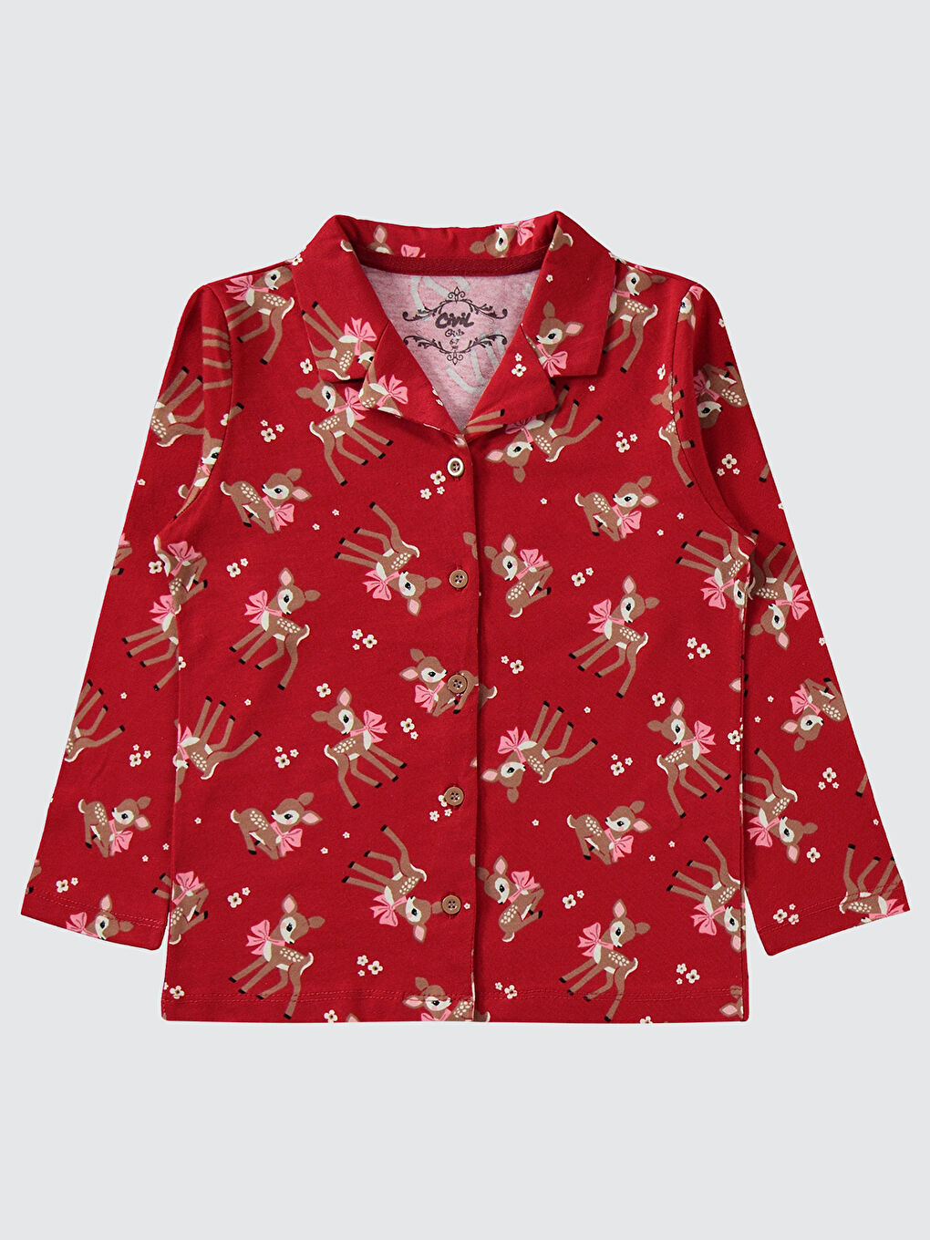 Girls Kız Çocuk Pijama Takımı 10-13 Yaş Kırmızı-2