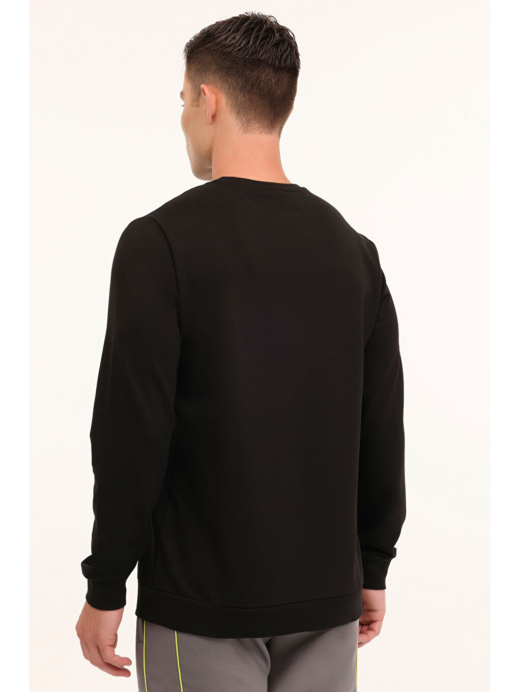 M-WATTS C NECK SWT 4PR Siyah Erkek Sweatshirt-1